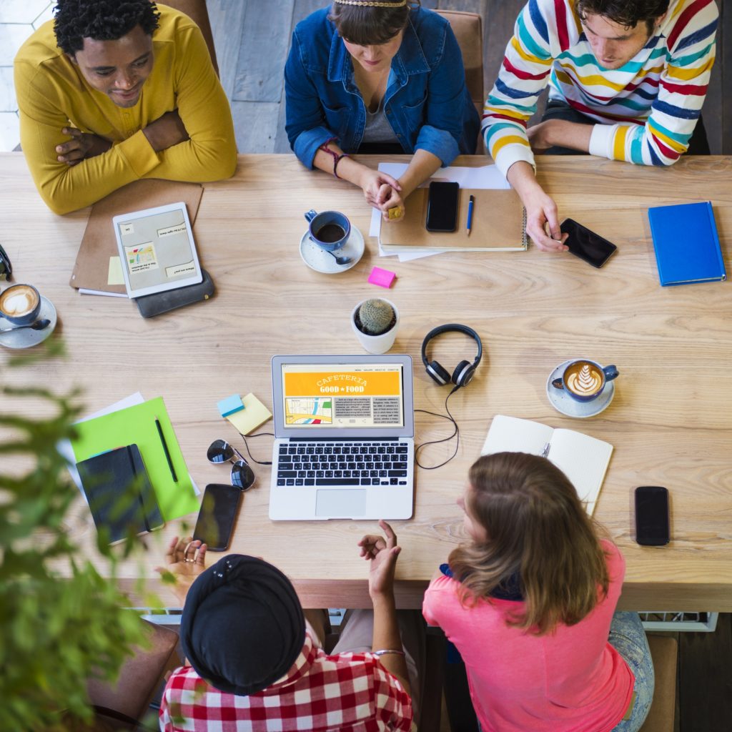 Ideas Creativity Planning Office Working Cafe Concept