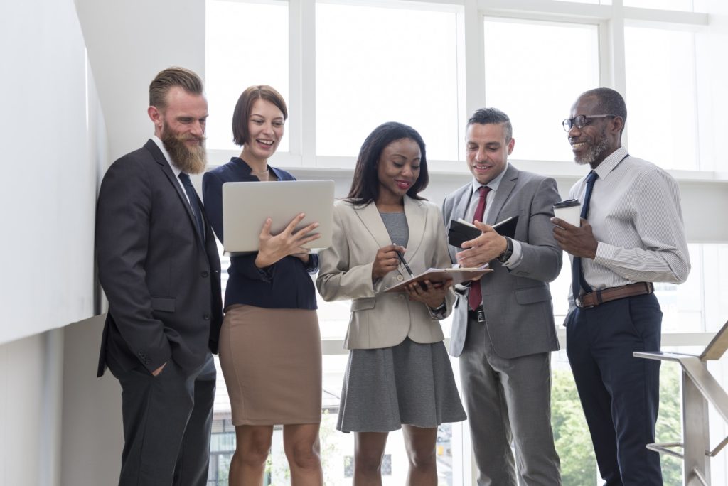 Business Team Working Research Planning Concept