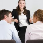 A lecturer teaching business students