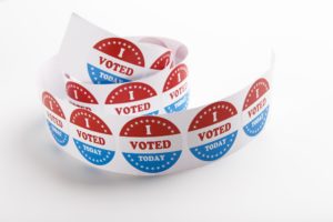 Vote symbol stickers Isolated on White Background