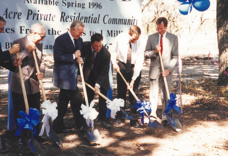 George Purefoy breaking ground at Starwood in 1995